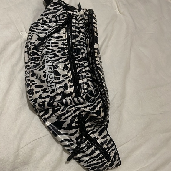 Saint Laurent Zebra Print Nylon Fanny Bag - Picture 10 of 13